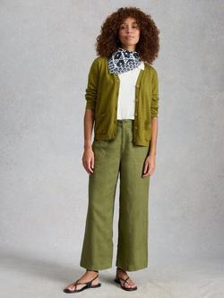 White Stuff Nova V-Neck Pocket Cardigan, Green, Green