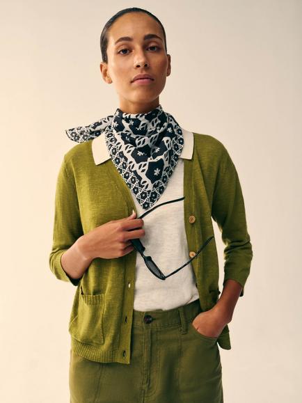 White Stuff Nova V-Neck Pocket Cardigan, Green, Green