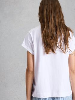 White Stuff Gina Seashells Graphic T-Shirt, White/Multi - view 2, White/Multi