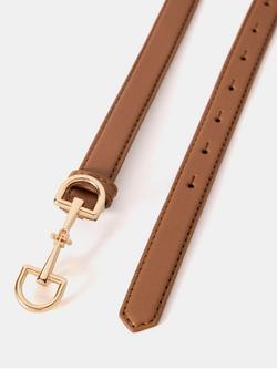 Mint Velvet Snaffle Detail Pure Leather Belt, Brown Tan - view 2, Brown Tan