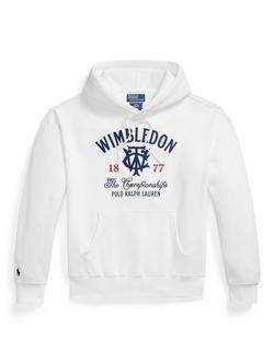 Polo Ralph Lauren x Wimbledon 2026 Cotton Rich Fleece Hoodie, White, White
