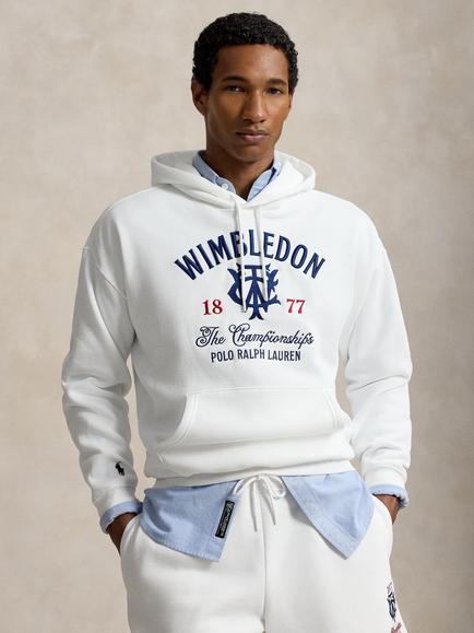 Polo Ralph Lauren x Wimbledon 2026 Cotton Rich Fleece Hoodie, White, White