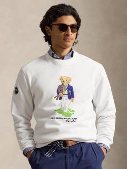 Polo Ralph Lauren X Wimbledon 2026 Cotton Blen Polo Bear Sweatshirt, White, White