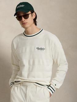 Polo Ralph Lauren X Wimbledon 2026 Cotton Sweatshirt, Deckwash White, Deckwash White
