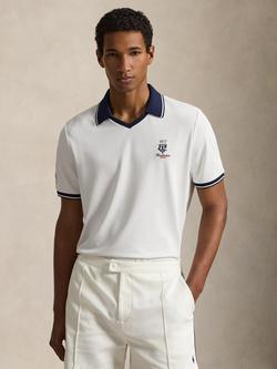 Polo Ralph Lauren X Wimbledon 2026 Regular Fit Short Sleeve Polo Shirt, Ceramic White, Ceramic White