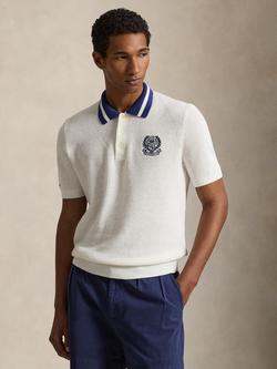 Polo Ralph Lauren X Wimbledon 2026 Cotton Regular Fit Sweater Polo Shirt, Classic Oxford White, Classic Oxford White