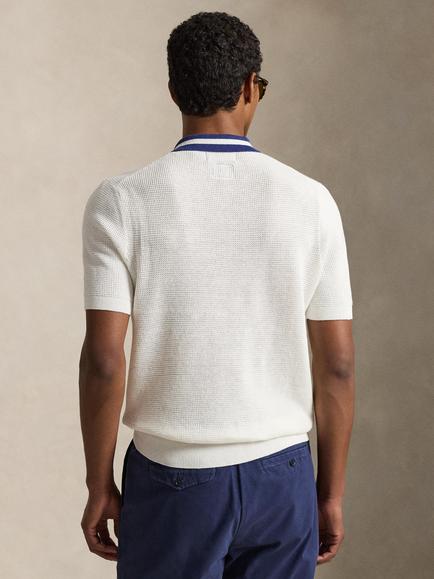Polo Ralph Lauren X Wimbledon 2026 Cotton Regular Fit Sweater Polo Shirt, Classic Oxford White - view 2, Classic Oxford White