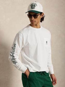 Ralph Lauren Wimbledon Knitted T-Shirt, White, White