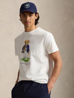 Polo Ralph Lauren X Wimbledon 2026 Polo Bear Cotton Regular Fit Short Sleeve T-Shirt, White, White