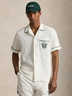 Ralph Lauren Wimbledon Knitted Shirt, White, White
