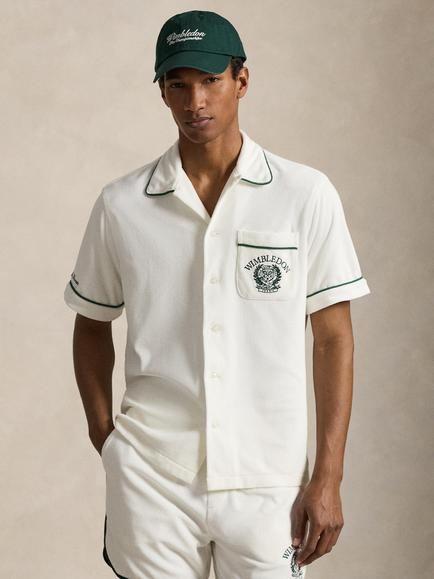Ralph Lauren Wimbledon Knitted Shirt, White, White