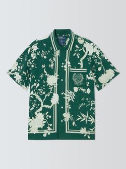 Polo Ralph Lauren Wimbledon 2026 Short Sleeve Linen Silk Blend Shirt, Championship Floral, Championship Floral