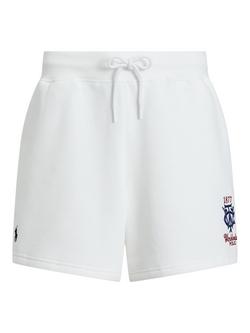 Ralph Lauren Wimbledon 2026 Cotton Blend Knit Shorts, White, White