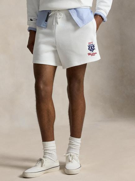 Ralph Lauren Wimbledon 2026 Cotton Blend Knit Shorts, White, White