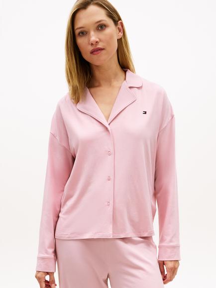 Tommy Hilfiger Essential Pyjama Shirt, Light Pink, Light Pink