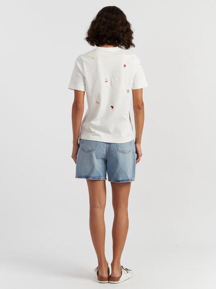 Chinti & Parker Snoopy Fruit T-Shirt - view 2, Cream