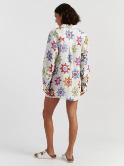 Chinti & Parker Sol Long Sleeve Shirt, Cream/Multi - view 2, Cream/Multi