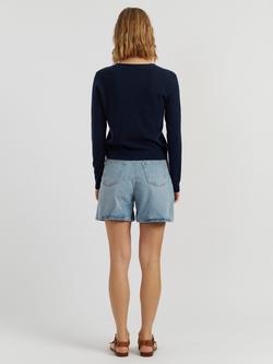 Chinti & Parker Air V-Neck Pure Cashmere Cardigan - view 2, Navy