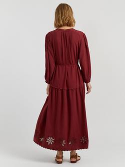 Chinti & Parker Broderie Linen Blend Dress - view 2, Sienna