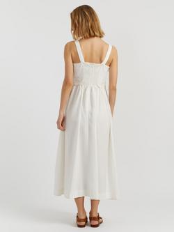 Chinti & Parker Broderie Linen Blend Summer Dress - view 2, Cream