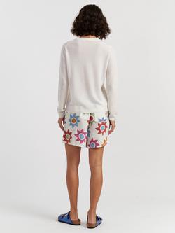 Chinti & Parker Air Crew Neck Pure Cashmere Jumper - view 2, Cream