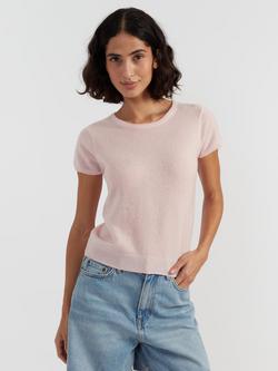Chinti & Parker Air Pure Cashmere T-Shirt, Soft Pink