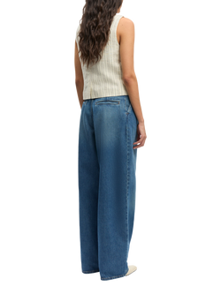 Samsoe & Samsoe Loves Stripe Pure Linen Top, Cream - view 2, Cream