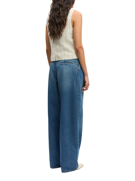 Samsøe Samsøe Loves Stripe Pure Linen Top, Cream - view 2, Cream