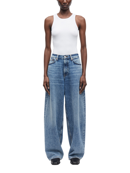 Samsøe Samsøe Harper Cotton Denim Jeans, Blue, Blue