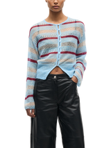 Samsøe Samsøe Hera Stripe Wool Rich Cardigan, Multi