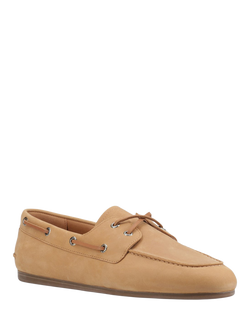 Sperry Slim Leather Boat Shoes - view 2, Tan