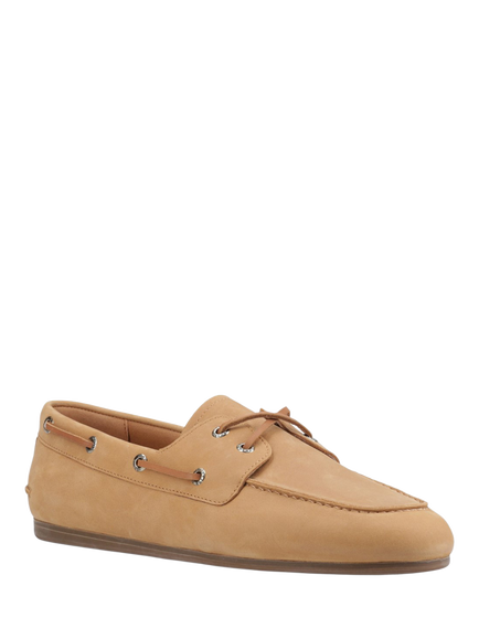 Sperry Slim Leather Boat Shoes - view 2, Tan