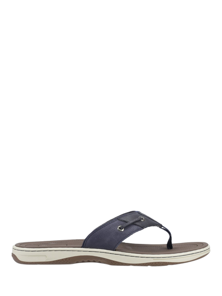 Sperry Baitfish Leather Thong Sandals, Navy, Navy