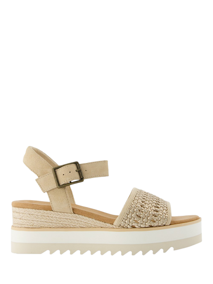TOMS Diana Platform Wedge Sandals, Champagne, Champagne