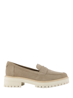 TOMS Cara Lug Sole Leather Loafers, Dune, Dune
