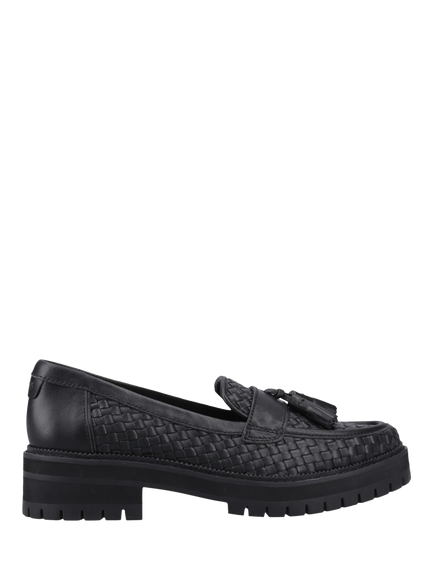 TOMS Cara Woven Loafers, Black