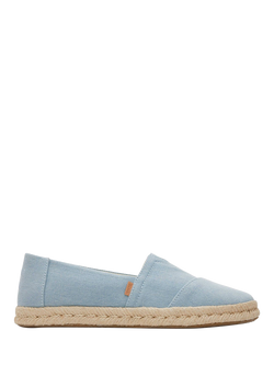TOMS Alpargata Rope 2.0 Platform Espadrilles, Light Blue, Light Blue