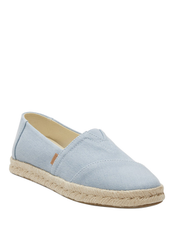 TOMS Alpargata Rope 2.0 Platform Espadrilles, Light Blue - view 2, Light Blue