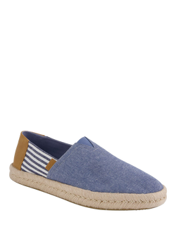 TOMS Alpargata Rope 2.0 Platform Espadrilles, Navy - view 2, Navy