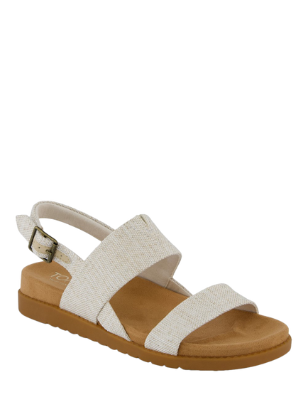 TOMS Marin Strappy Slingback Sandals, Natural - view 2, Natural