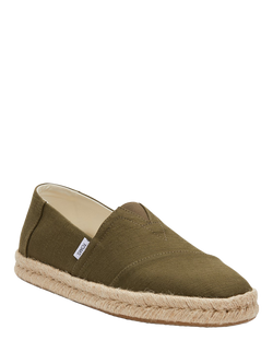 TOMS Alpargata Rope 2.0 Platform Espadrilles, Olive - view 2, Olive