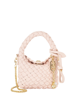 Dune London Deliberatexs Woven Bag Charm - view 2, Blush