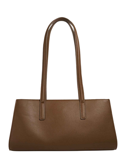 Dune London Depend Textured Panel Handbag, Brown - view 2, Brown
