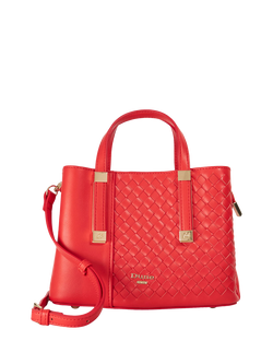 Dune London Dinkydorry Woven Grab Bag, Red