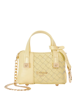 Dune London Small Dorry Tote Bag Charm, Yellow