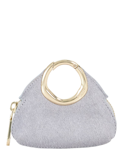 Dune London Spend Mini Circular Detail Bag Charm, Blue