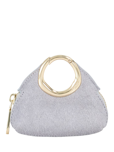 Dune London Spend Mini Circular Detail Bag Charm, Blue