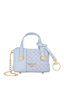 Dune London Small Dorry Tote Bag Charm, Pale Blue