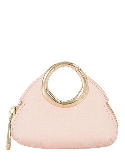 Dune London Spend Mini Circular Detail Bag Charm - view 2, Pink