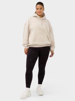 Sweaty Betty Brushed Classic Hoodie, Wheat Beige Marl - view 2, Wheat Beige Marl